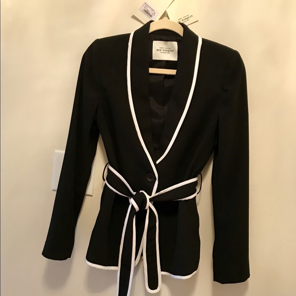 Black and white jacket from Italy